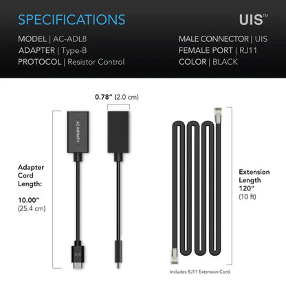 UIS Lighting Adapter Type-B | RJ11 RJ12 Resistor Dimmer