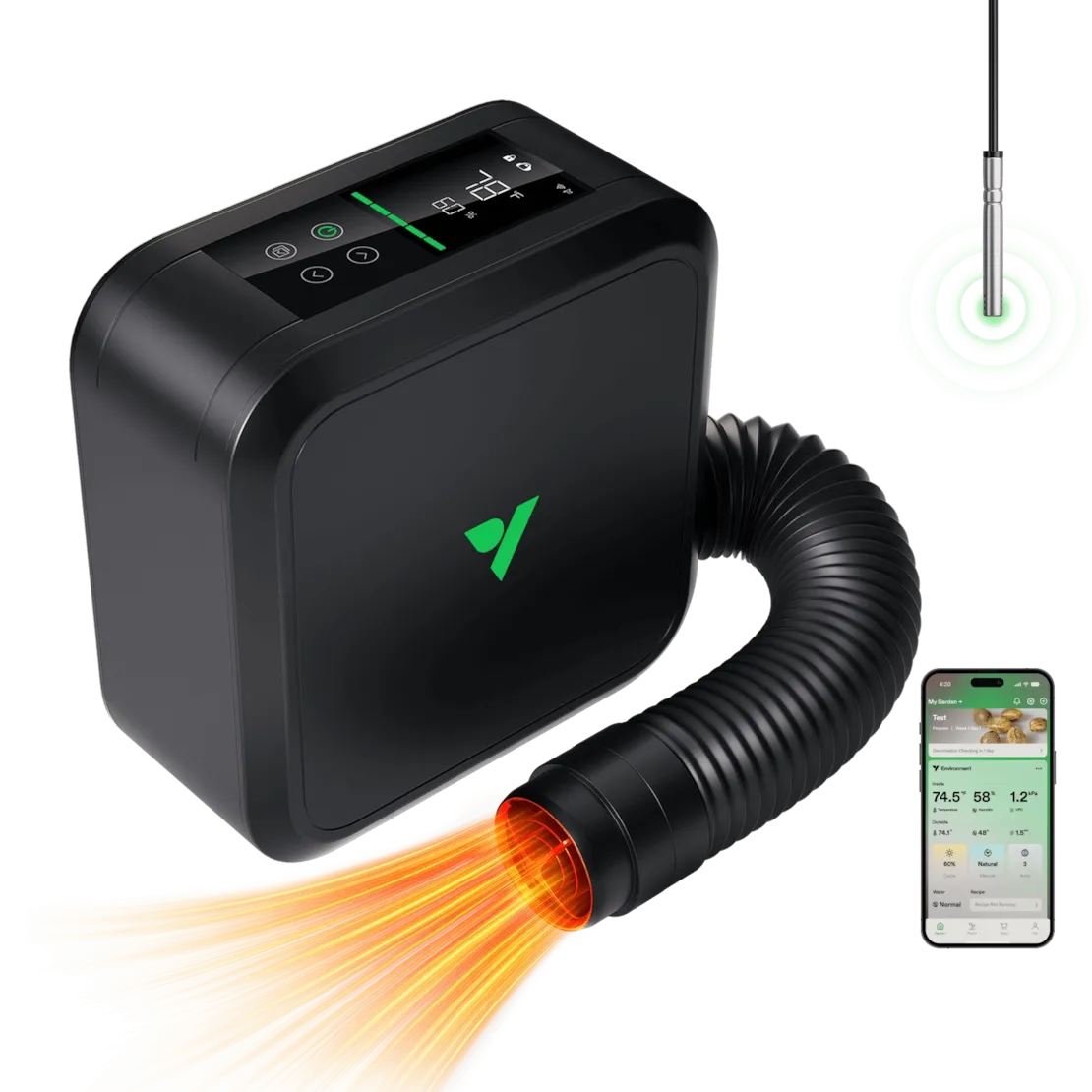 VIVOSUN AeroFlux Smart Grow Tent Heater with VPD Control
