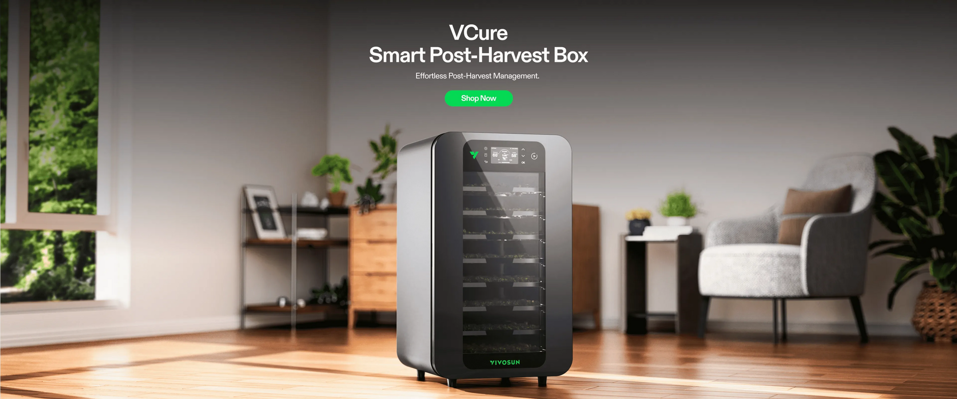 VIVOSUN VCure Smart Post-Harvest Box: Premium Herb Drying Machine & Automated Curing Box