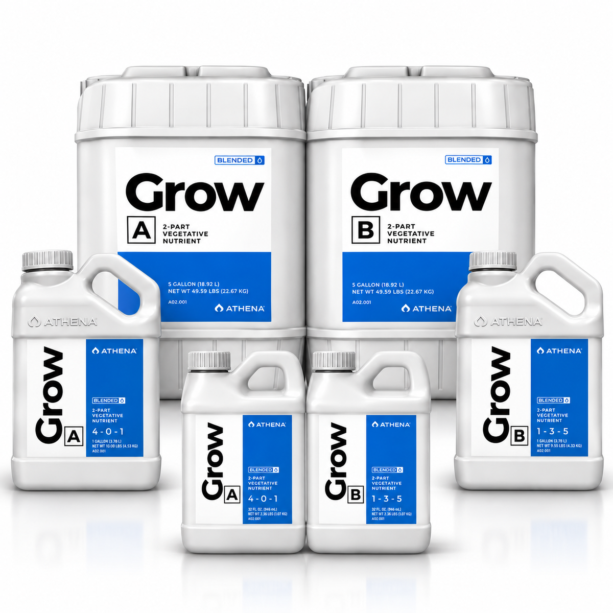 Athena Blended Line Grow A & B Liquid Nutrient