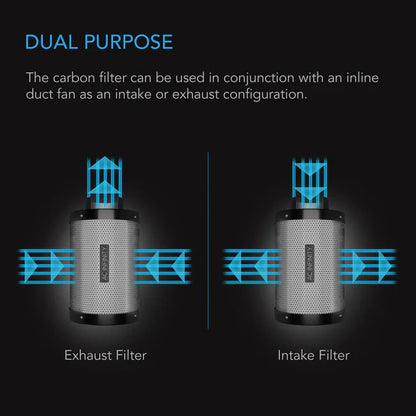 AC Infinity 12-Inch Carbon Filter | Premium Charcoal
