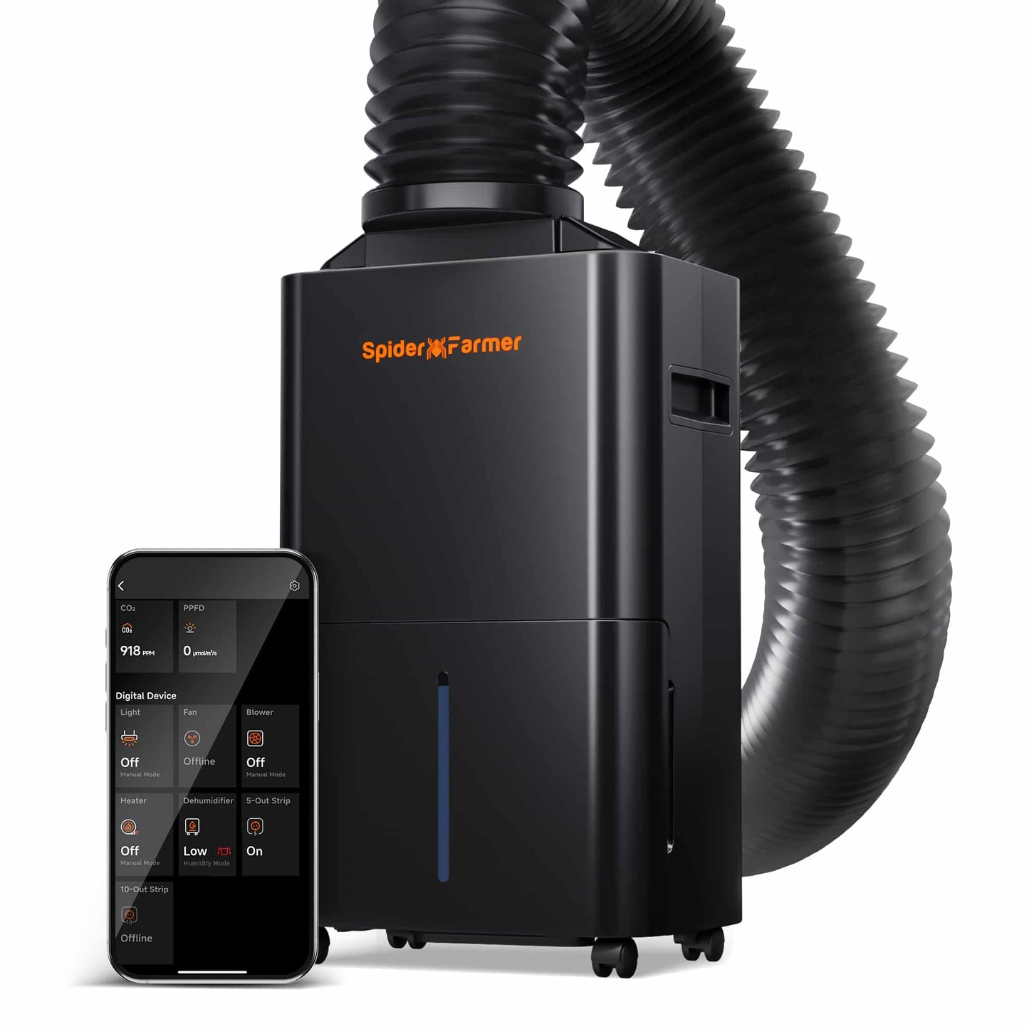 Spider Farmer Dehumidifier 32 Pint | RJ12 Cable + Drain Hose