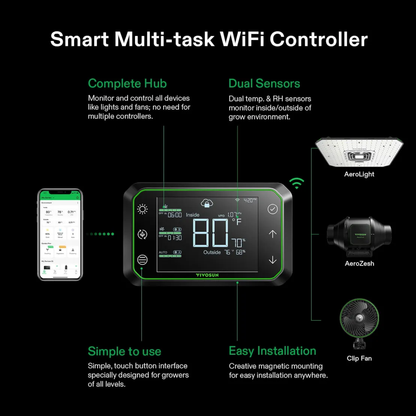 VIVOSUN GrowHub Controller E42A+ Smart WiFi Grow Tent Environment Controller