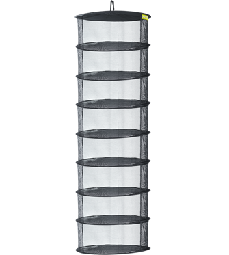 Garden HighPro ProDry Basic 8-Tier Hanging Harvest Net | Vertical Mesh Drying Rack for Herbs & Flowers – High-Capacity Collapsible