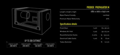 Garden HighPro ProBox Medium | High-Performance Desktop Seedling & Cloning Tent