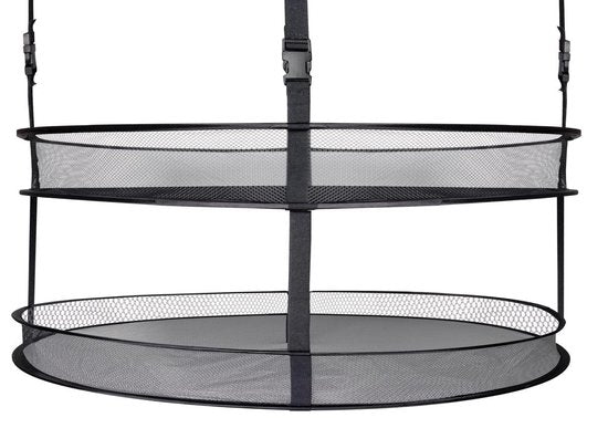 Garden HighPro ProDry Master | Modular Hanging Drying Net – Removable Tiers with Stabilizer Bands – High-Airflow Microperforated Mesh