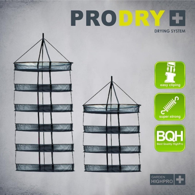 Garden HighPro ProDry Master | Modular Hanging Drying Net – Removable Tiers with Stabilizer Bands – High-Airflow Microperforated Mesh