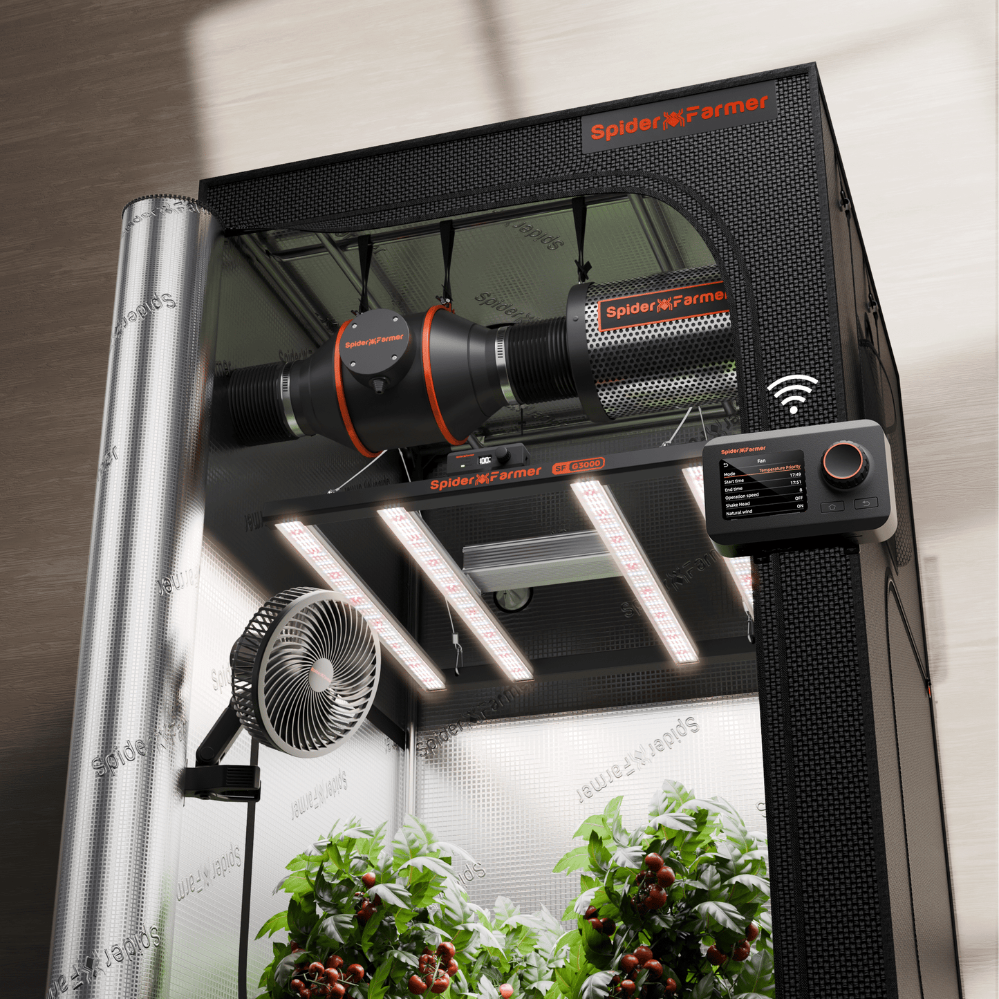 Spider Farmer G3000 Smart LED Grow Tent Kit | 90x90x180cm