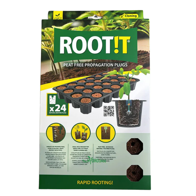 ROOT!T Dry Peat Free 24 & 60 Cell Filled Trays | Propagation & Seed Starting