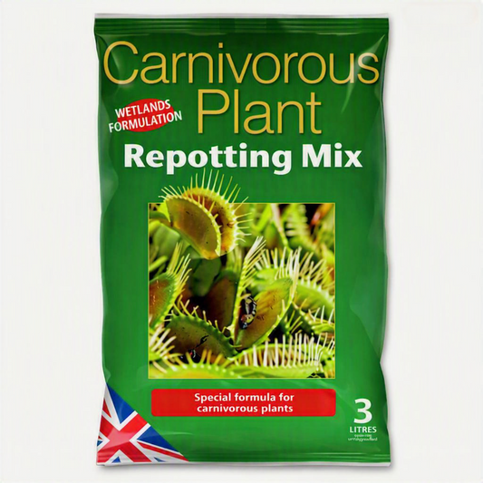 Growth Technology Carnivorous Plant Focus Repotting Mix | Premium Venus Flytrap & Pitcher Plant Soil