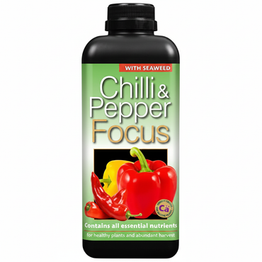 Growth Technology Chilli & Pepper Focus liquid fertiliser bottle on white background