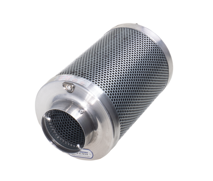 Phresh Carbon Filter 100mm x 300mm, 330m3/h rated airflow for small grow tent extraction and odour control.