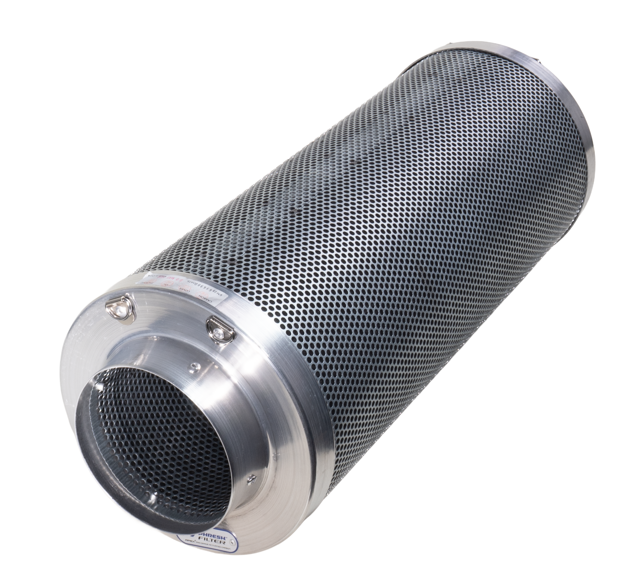 Phresh Carbon Filter 150mm x 600mm, 1000m3/h capacity for 6-inch high-pressure extraction systems.