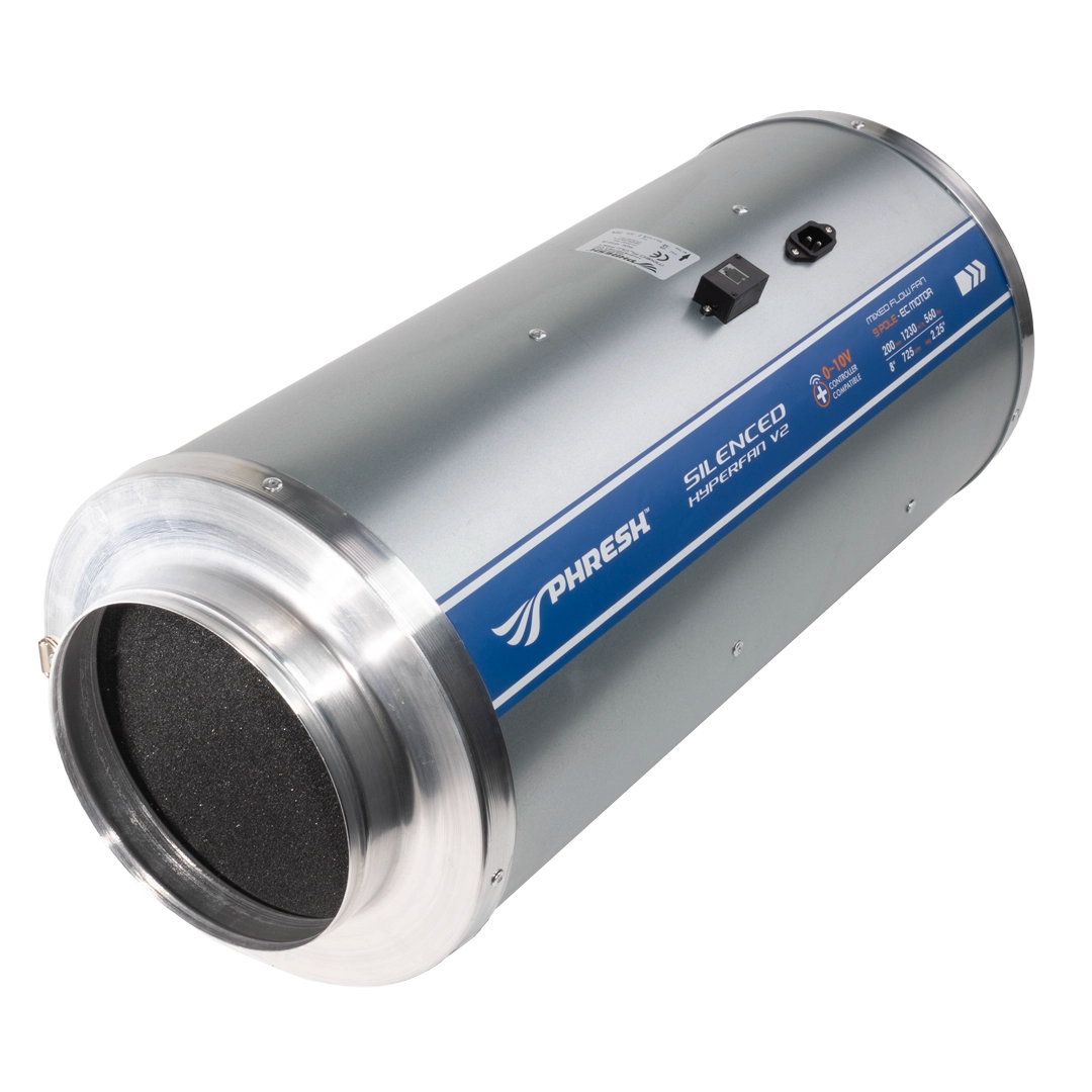 Phresh Hyperfan Stealth Silenced V2 EC | The Ultimate Silent Powerhouse for Your Grow Room