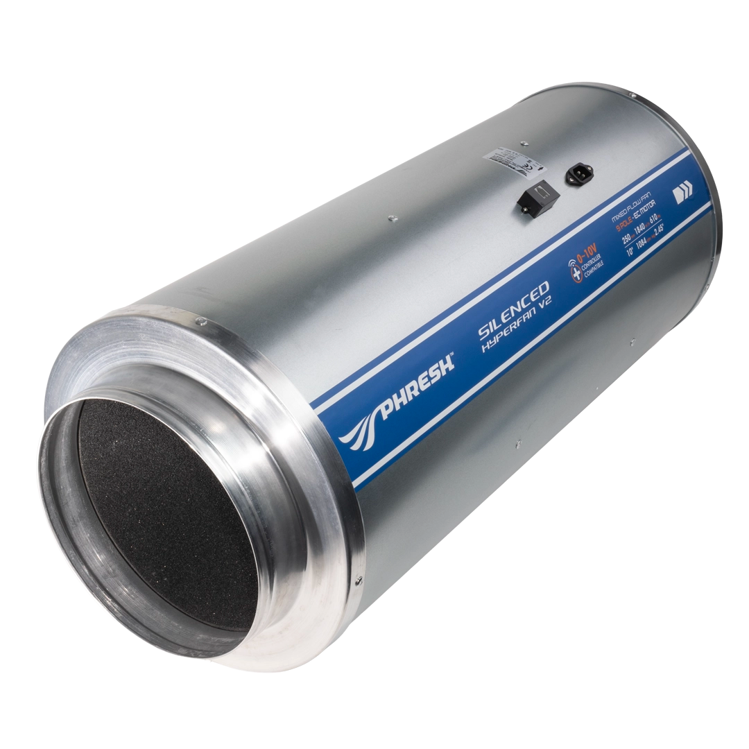 Phresh Hyperfan Stealth Silenced V2 EC | The Ultimate Silent Powerhouse for Your Grow Room