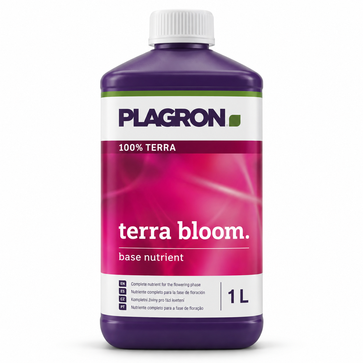 Plagron Terra Bloom 1 litre flowering nutrient bottle