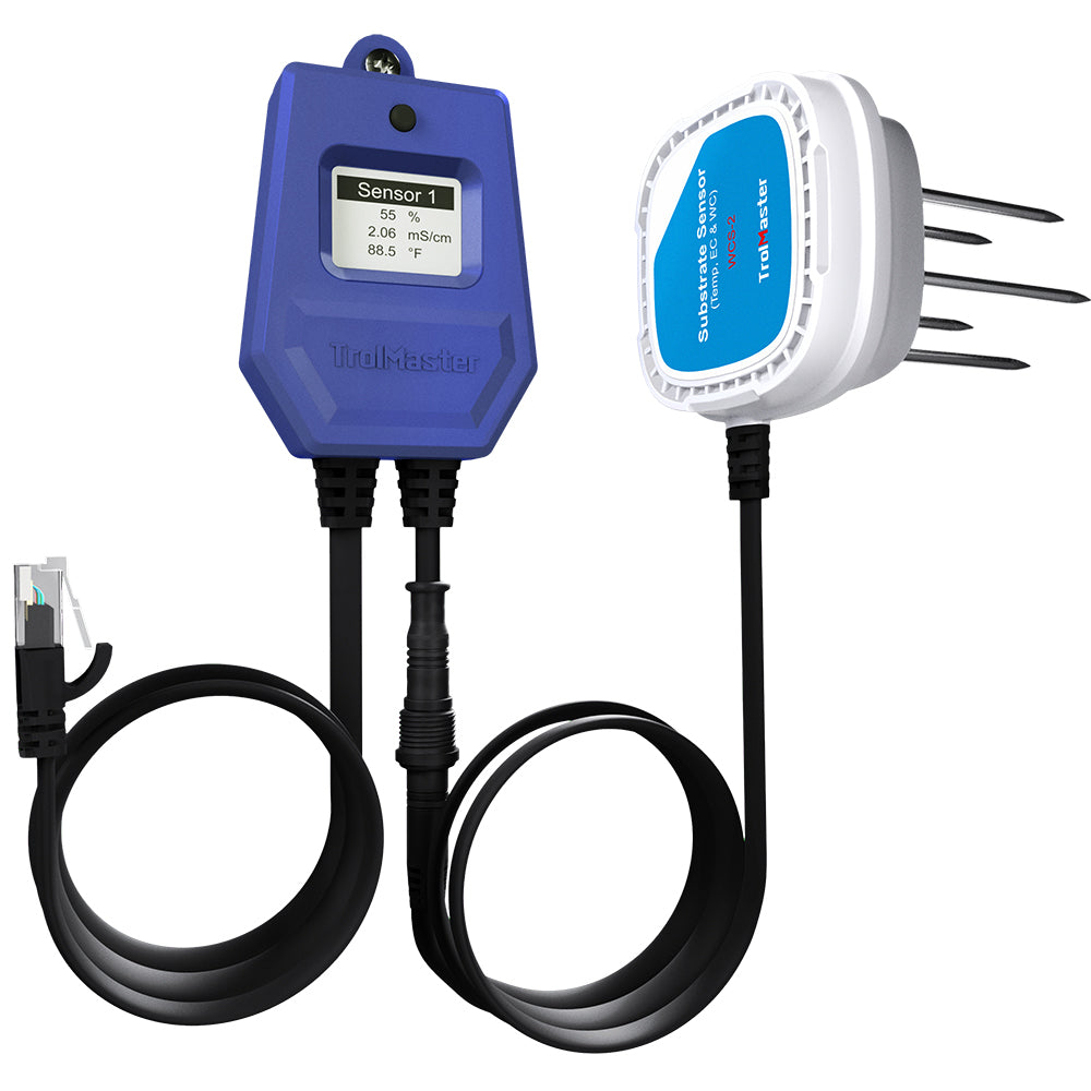 TrolMaster WCS-2 3-in-1 Substrate Sensor | Precision EC, Temperature & Water Content Monitoring