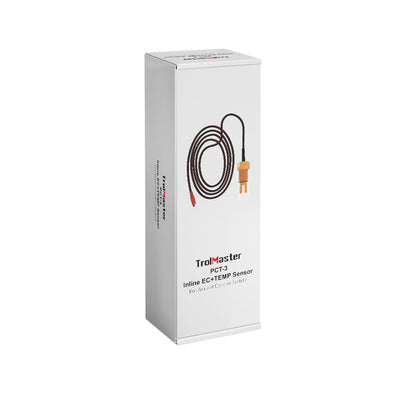 TrolMaster PCT-3 Inline EC & Temp Sensor | Nutrient Conductivity Probe for Aqua-X & Tent-X