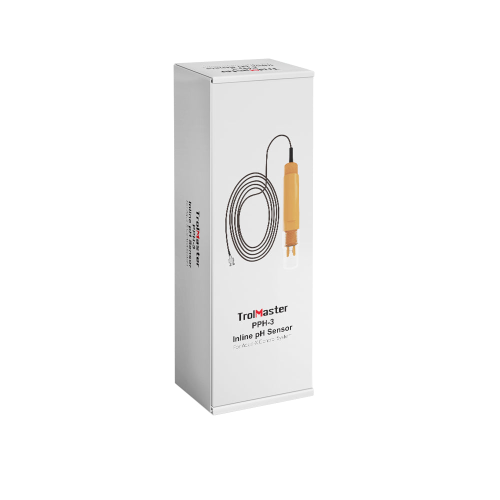TrolMaster PPH-3 Heavy-Duty Inline Nutrient pH Sensor | 3/4" Threaded BNC Probe