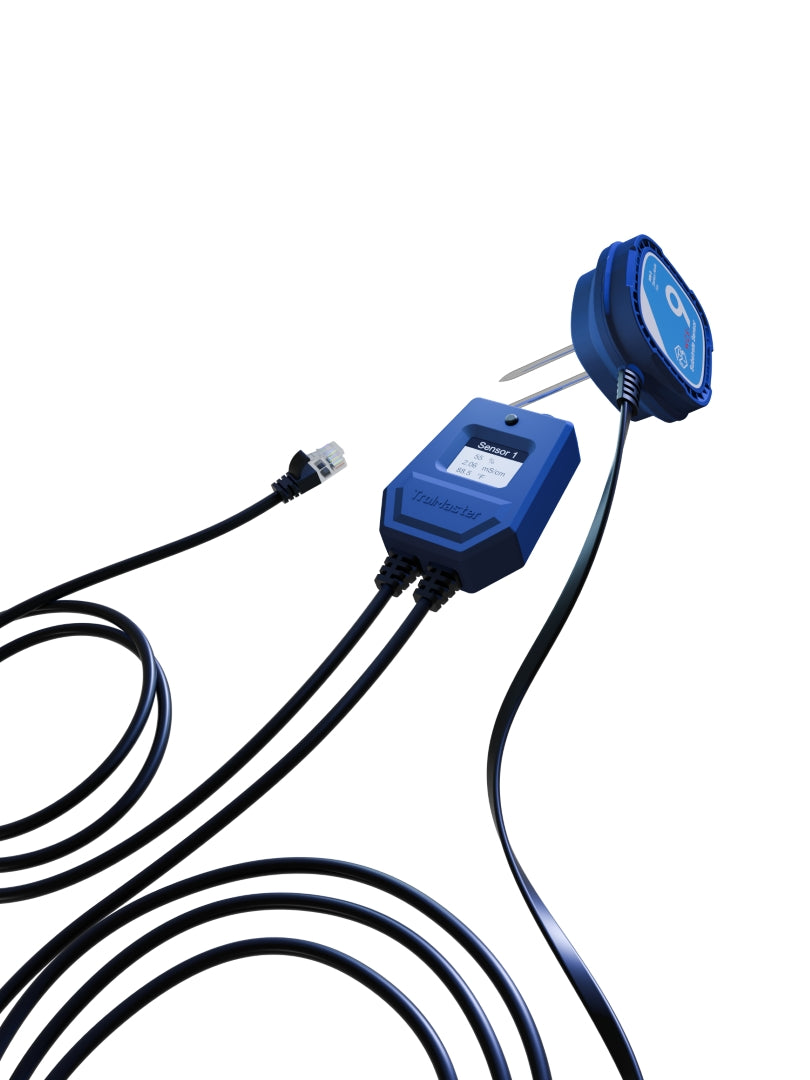TrolMaster WCS-9 Substrate Sensor Set | Multi-Node 3-in-1 VWC, EC & Temperature System