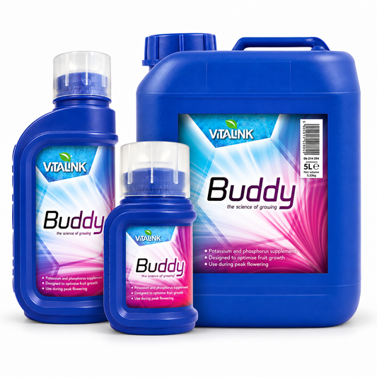 VitaLink Buddy PK additive in 250 ml, 1 litre and 5 litre containers
