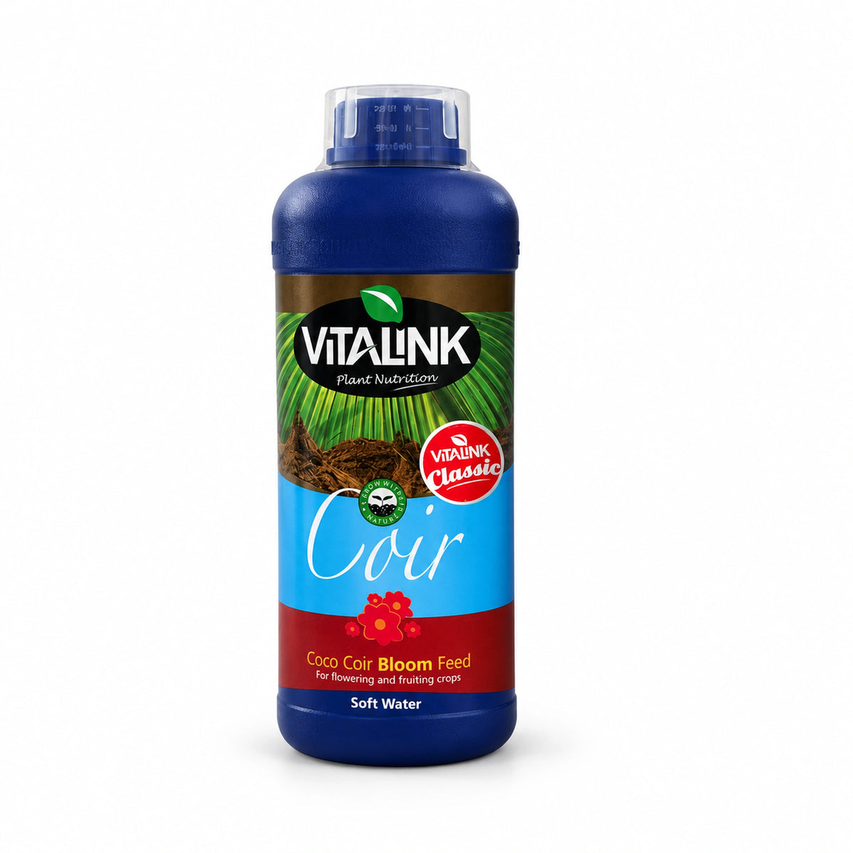 VitaLink Coir Classic Bloom Soft Water 1 litre bottle