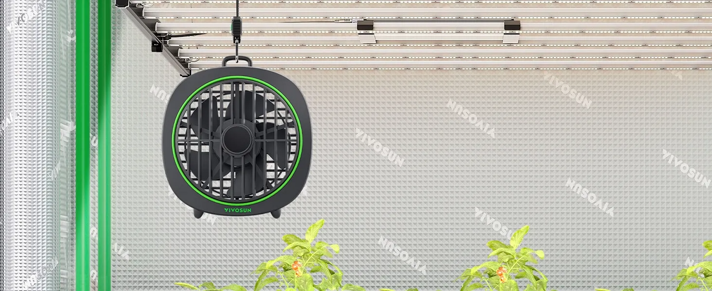 Vivosun AeroWave D4 | 4-Inch Multi-Mount Grow Tent Fan with Detachable Hook