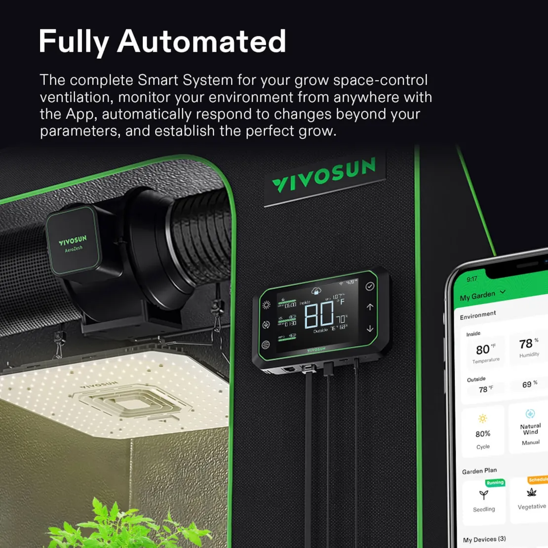 VIVOSUN GrowHub Controller E42A+ Smart WiFi Grow Tent Environment Controller