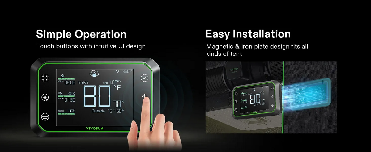 VIVOSUN GrowHub Controller E42A+ Smart WiFi Grow Tent Environment Controller