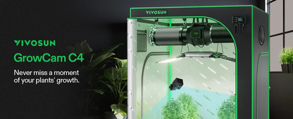 Vivosun GrowCam C4 | 2K QHD Wi-Fi Smart Camera with Time-Lapse & Night Vision