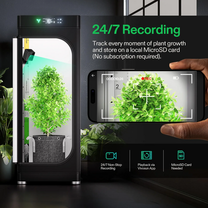Vivosun GrowCam C4 | 2K QHD Wi-Fi Smart Camera with Time-Lapse & Night Vision