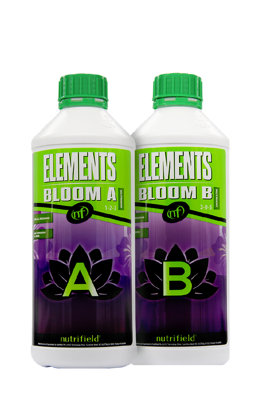 Nutrifield Elements Bloom A&B Set | Hydroponic Liquid Base Nutrient