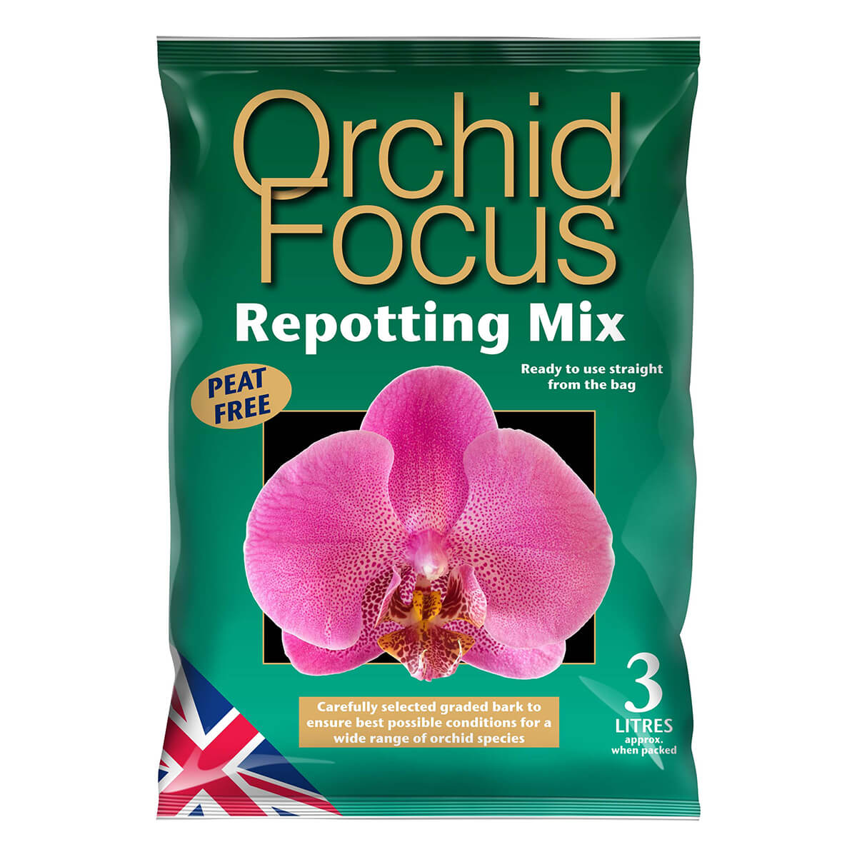Growth Technology Orchid Focus Repotting Mix | Peat-Free Orchid Bark