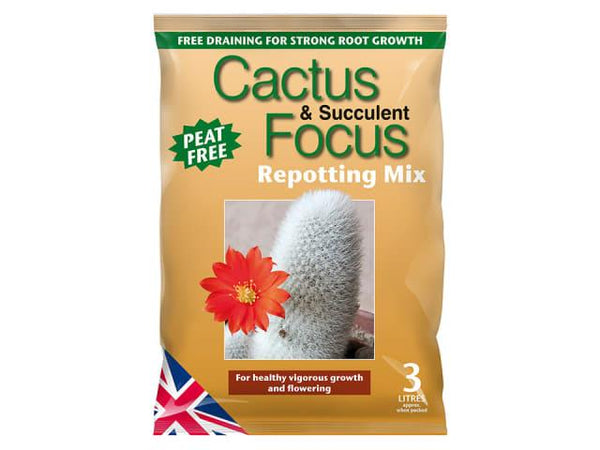 Growth Technology Cactus Focus Repotting Mix | Peat-Free Soil