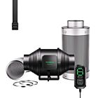 VIVOSUN AeroZesh S4 Fan, E12 Controller, Ducting & Filter Kit